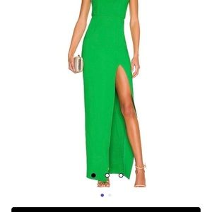 Green Superdown Formal Dress